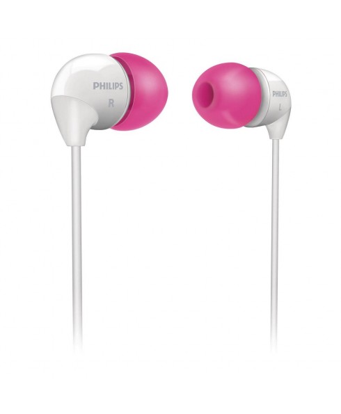 Philips In-Ear Headphones with Soft Caps, Pink