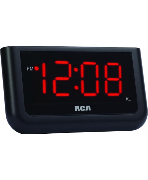RCA RC30 Single Wake Alarm Clock with 1.4