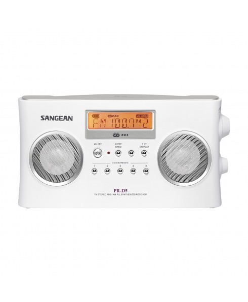 SANGEAN AM/FM RDS DIGITAL RADIO, WHITE  