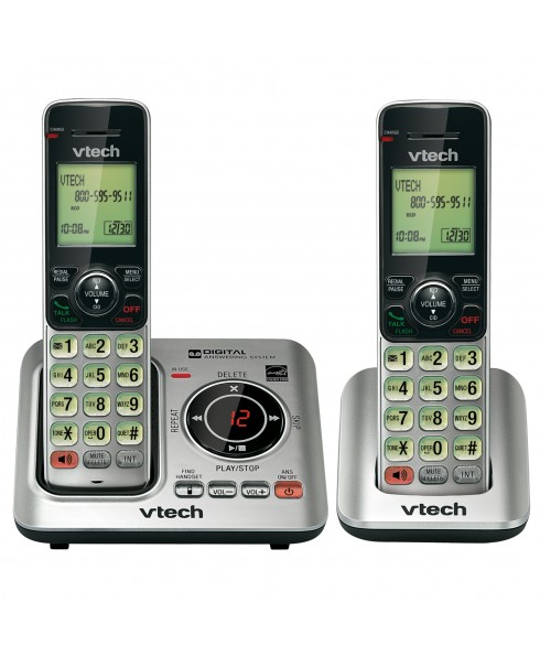 VTECH 2-HANDSET CORDLESS ANSWERING SYSTM