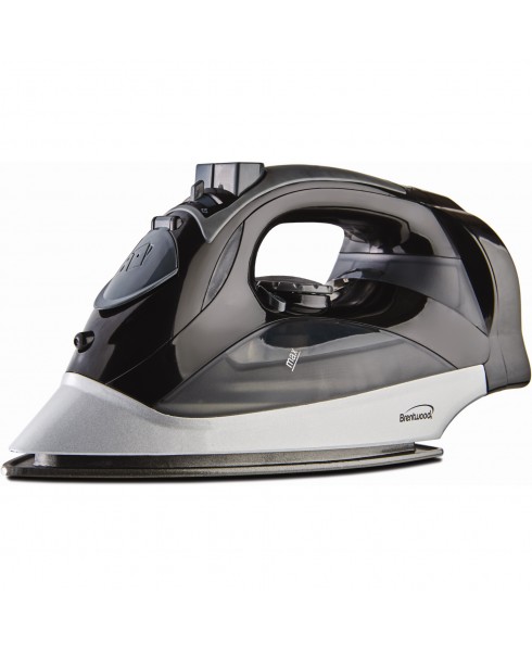 BRENTWOOD STEAM IRON W/ RETRACTABLE CORD