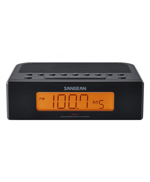 SANGEAN AM/FM DIGITAL CLOCK RADIO BLACK 
