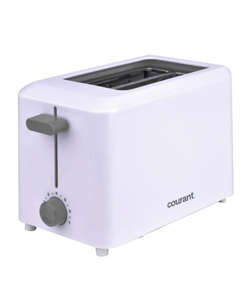 COURANT 2-SLICE TOASTER, WHITE          