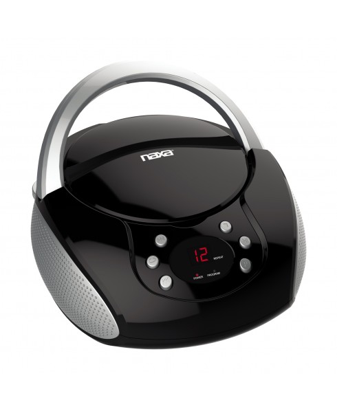 NAXA PORTABLE CD/AM/FM/AUX BOOMBOX      