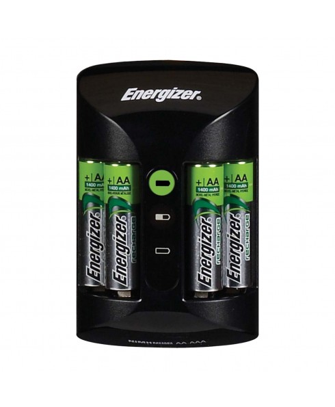 ENERGIZER CHARGER W/4 AA BATTERIES      