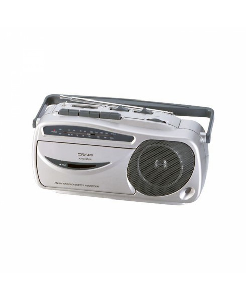 CRAIG PORTABLE AM/FM CASSETTE RECORDER  
