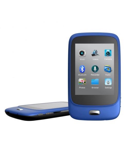 Riptunes 8GB MP4 Player with Bluetooth, 2.8-inch LCD and microSD Card Slot, Blue