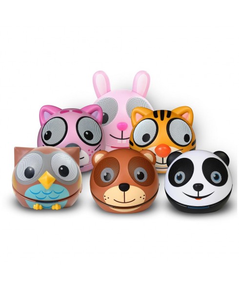 Zoo-Tunes Compact Portable Bluetooth Stereo Speaker (Bundle of 6 Characters)
