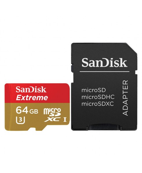 SanDisk Extreme microSDXC 64GB UHS-I U3 Card