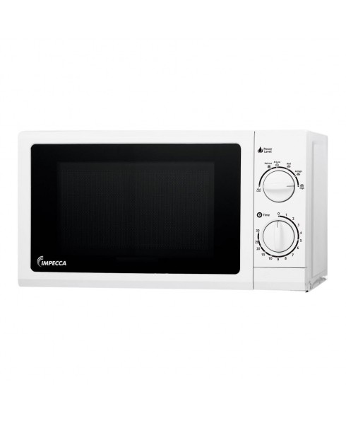 IMPECCA 0.6 Cu. Ft. 700 Watts Countertop Microwave Oven, White