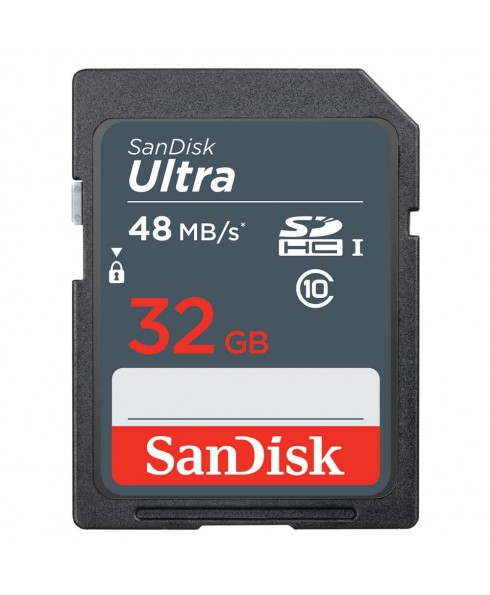 SanDisk SDHC Ultra 32GB Class 10 UHS-I Flash Memory Card