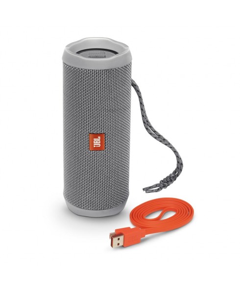 JBL Flip4 Waterproof Portable Bluetooth Speaker, Gray