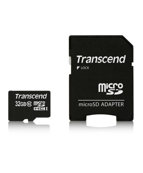 Transcend microSDHC UHS-I 32GB Class10 Premium 200x with SD Adapter