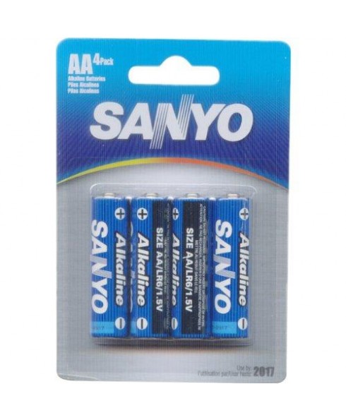 Sanyo AA-4 Alkaline Battery 4-Pack
