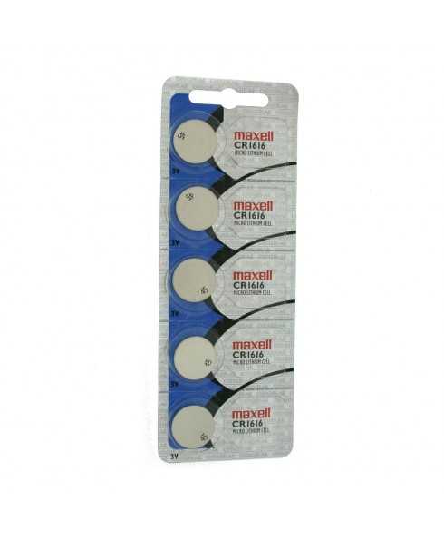 Maxell ECR1616  Lithium 3V Cell Batteries, Sold in increments of 5 only