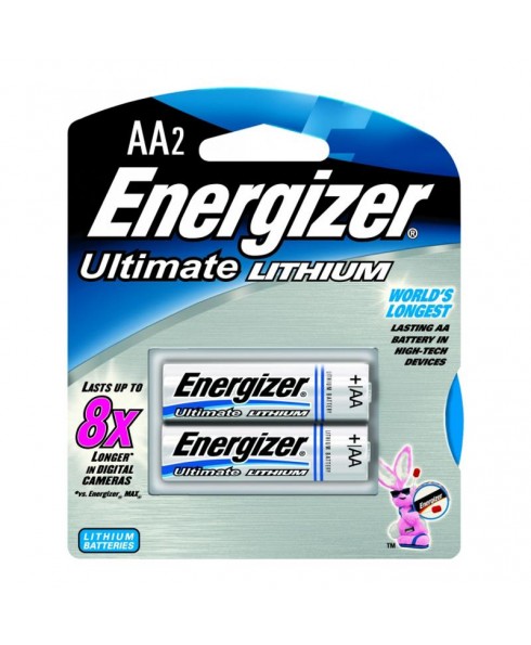 Energizer EL91-BP2 AA-2 Lithium Batteries