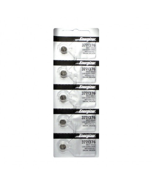 Energizer SR-626SW - 376/377 Watch/Calculator Battery, Sold in strips of 5 only