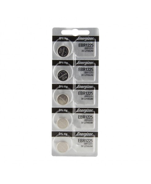 Energizer EBR1225 Micro Lithium 3V Cell Battery, Sold in increments of 5 only