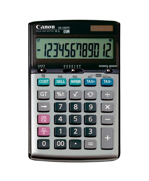 Canon KS-1200TS 12-Digit Desktop Calculator with Tax Function