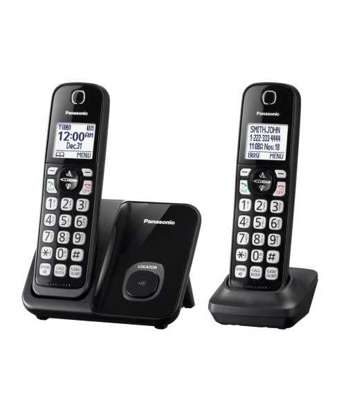 Panasonic 2-Handset Expandable DECT6.0 Cordless Phone with Call Block