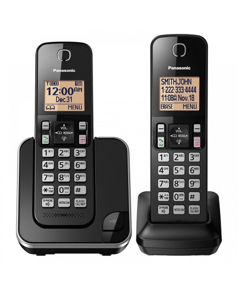Panasonic DECT 2-Handset Expandable Caller ID Cordless Phone