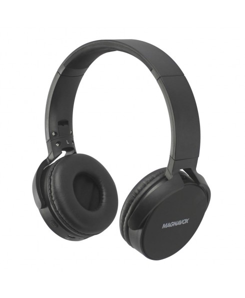 Magnavox Foldable Stereo Bluetooth Wireless Headphone, Black