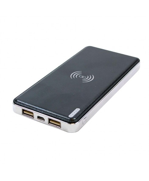 Craig QI Wireless 4000 mAh 2.4A Power Bank with Dual USB Charging Ports & Flashlight