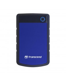 Transcend StoreJet 4TB Rugged USB 3.0 External Portable Hard Drive, Blue