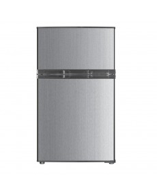 IMPECCA RC-2311 3.1 Cu. Ft. Compact Double Door Refrigerator, Stainless Look