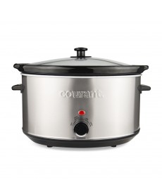Courant 8.5 Quart Oval Slow Cooker, Stainless Steel