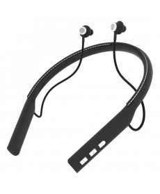 IMPECCA EBN-500BT Bluetooth Leather Neckband Stereo Earphones