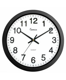 IMPECCA IMPWCW104K 10" WALL CLOCK, SILENT MOV. BLACK