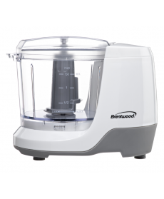 Brentwood 1.5 Cup Mini Food Chopper, White