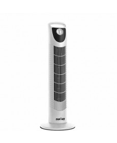 FanFair 30-inch Oscillating Tower Fan, White