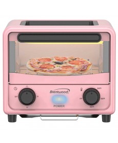 Brentwood Brentwood 3 Liter Stainless Steel Mini Toaster Oven (TS-3430PK) - Pink