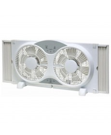 EZ CHILL EZ CHILL 9-inch Deluxe Reversible Twin Window Fan