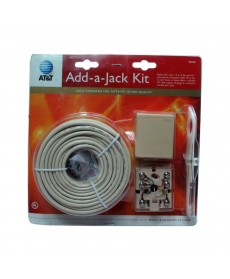 AT&T Add-A-Jack Kit with 50ft. Telephone Wire and Jack