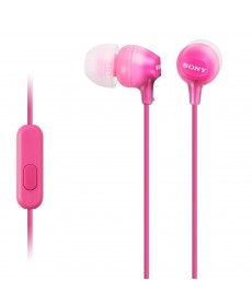 Sony EX In-Ear Stereo Headphones with In-line Mic, Pink