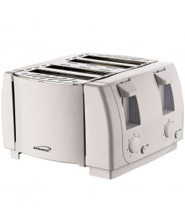 Brentwood TS-265 Cool Touch 4 Slice Toaster, White
