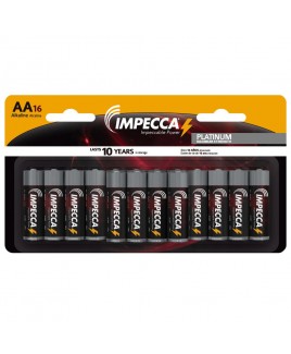 IMPECCA Alkaline AA LR06 Platinum Batteries 16-Pack
