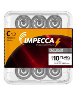 IMPECCA Alkaline C LR14 Platinum Batteries 12-Pack