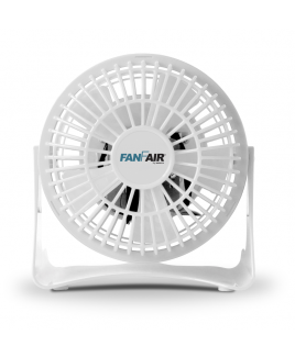 FanFair 4” Personal desk Fan - White