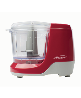 Brentwood 1.5 Cup Mini Food Chopper, Red