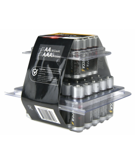 IMPECCA Alkaline AA 30 & AAA 24-Pack Platinum Batteries 
