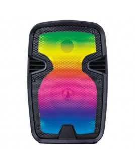 Naxa Portable 8″ Bluetooth® Blaze Party Speaker with Full Glow Disco Light