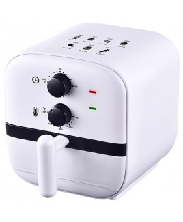 Brentwood 1-Quart Small Electric Air Fryer, 60-Minute Timer & Temp. Control - White