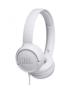 JBL TUNE 500 Wired On-Ear Headphones - White 