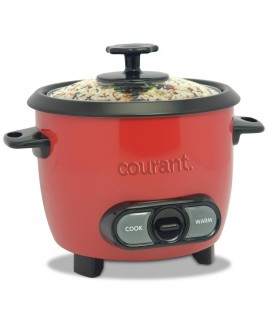Courant Courant 6 Cups Cooked / 3 Cups Uncooked Rice Cooker - Red	