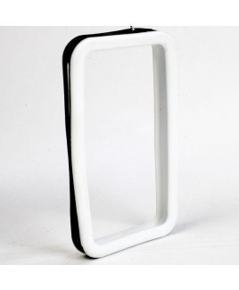 IMPECCA IPS226 Secure Grip Rubber Bumper Frame for iPhone 4™ <em>Dual Color</em> - White/Black
