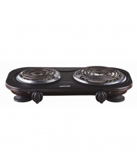 Brentwood Electric Double Burner Black